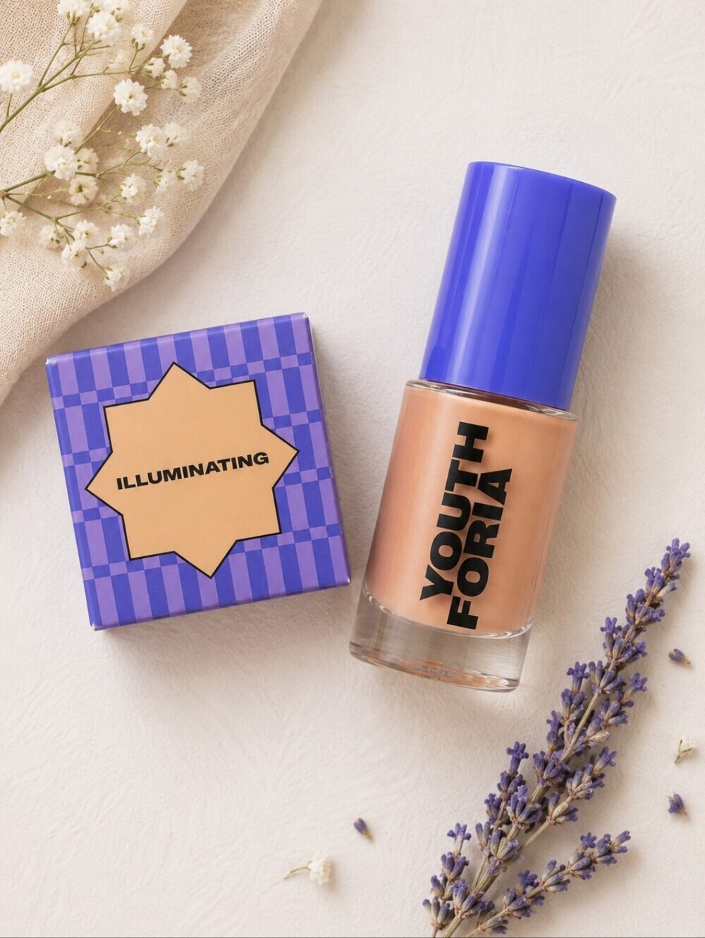 Illuminating Makeup in Peach